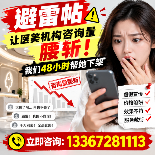 山南小红书负面笔记合规删帖：一篇避雷帖让医美机构咨询量腰斩，我们48小时帮她下架